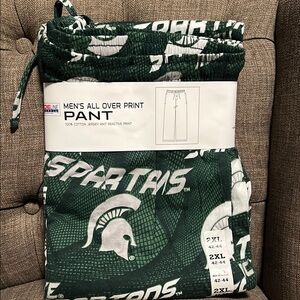 Michigan State Spartans Green lounge Pants men's XXL new